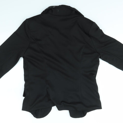 MAX AND RILEY Womens Black   Jacket Blazer Size S