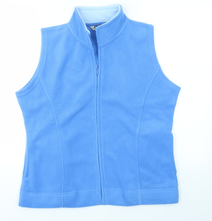 ISLE Womens Blue Full Zip Jumper Size 14