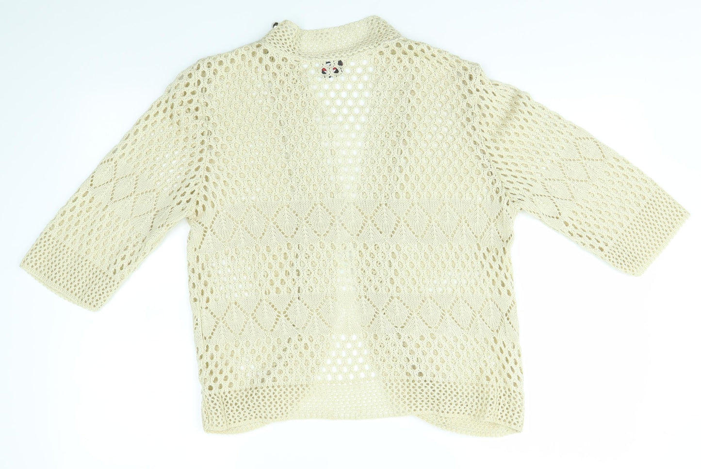 KNITT Womens Beige   Cardigan Jumper Size M
