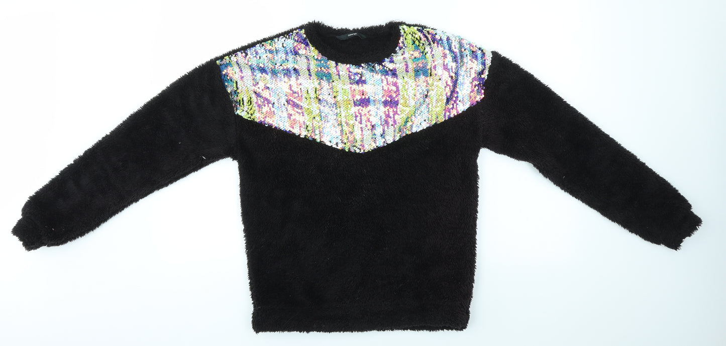 George Girls Black   Pullover Jumper Size 13-14 Years