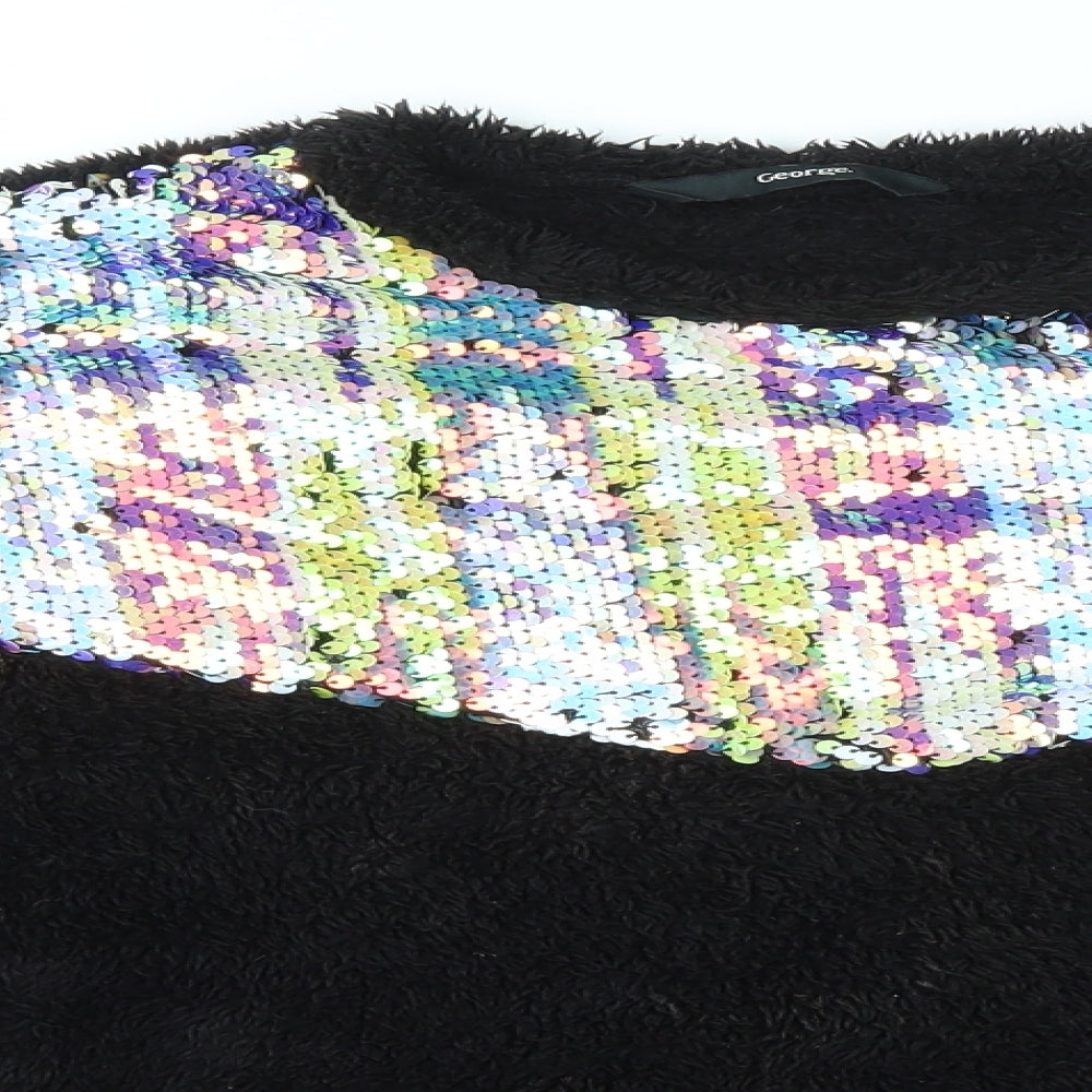 George Girls Black   Pullover Jumper Size 13-14 Years