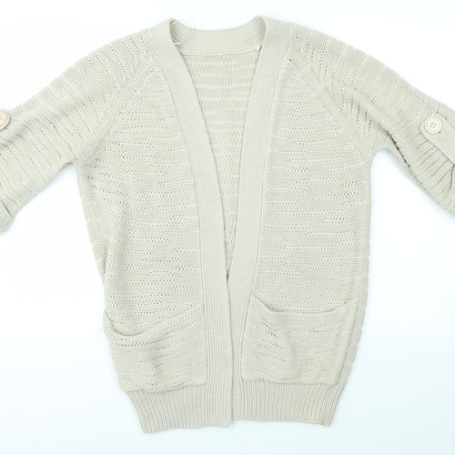 Preworn Womens Beige   Cardigan Jumper Size 12