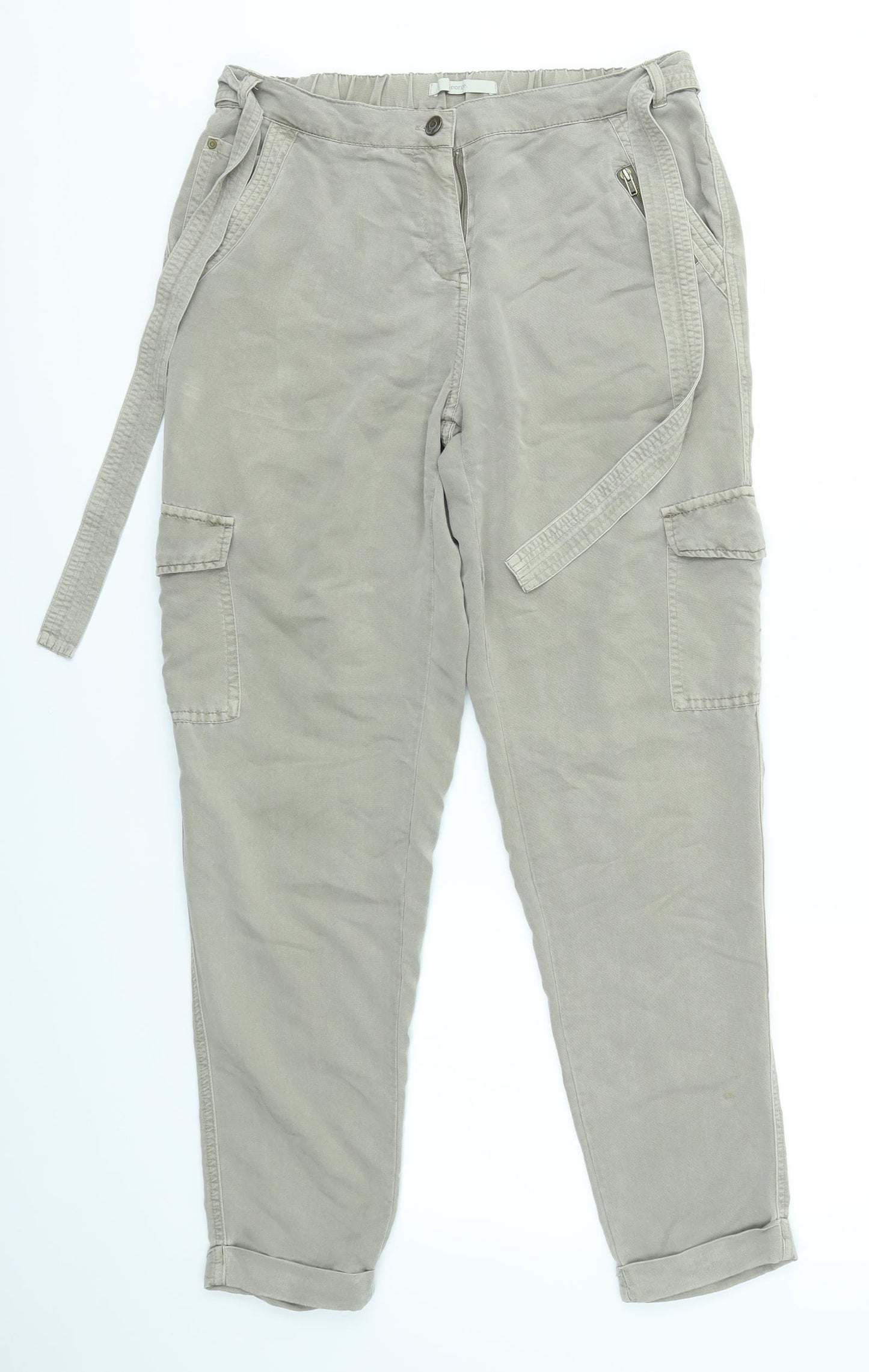 George Womens Brown   Trousers  Size 10 L28 in