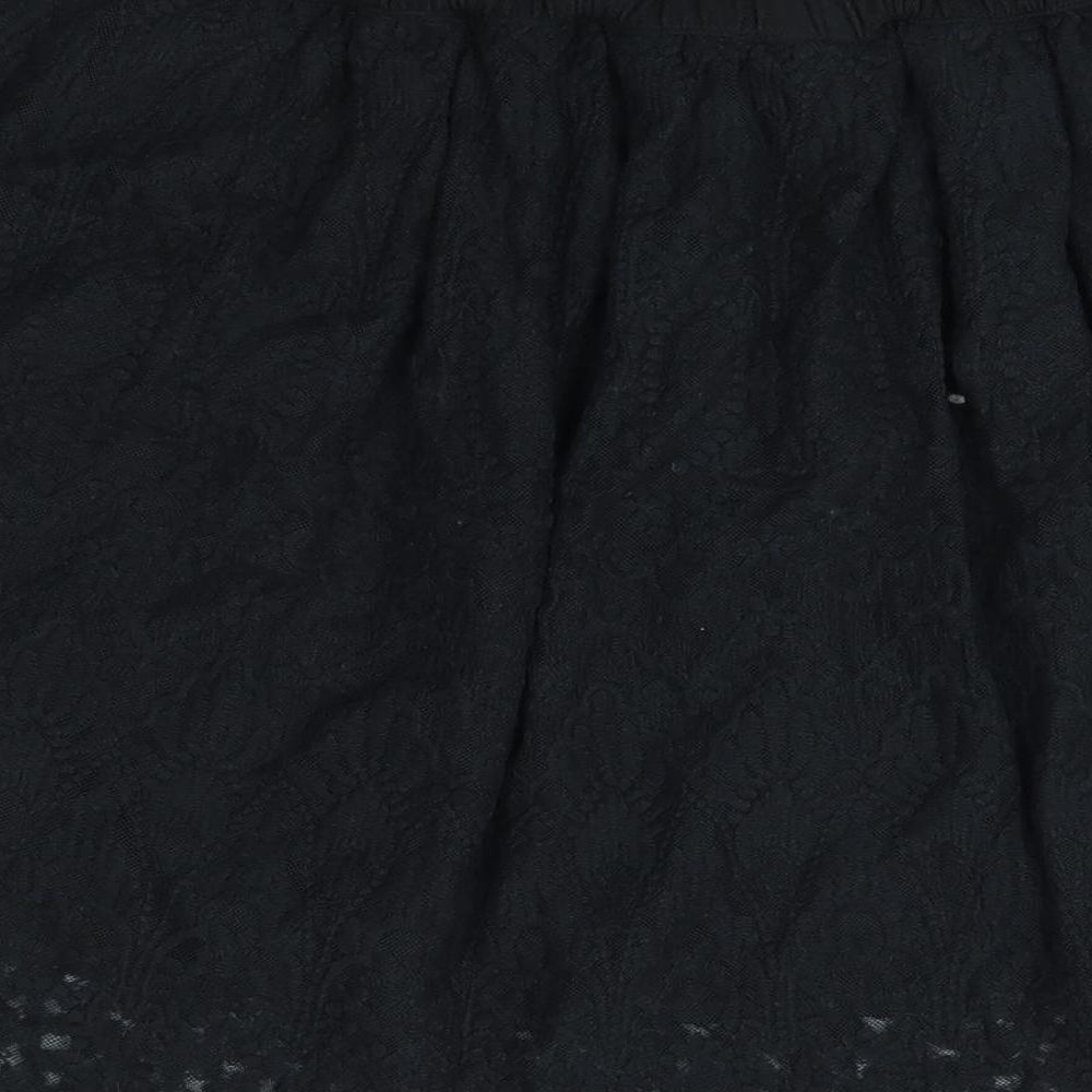 H&M Womens Black   A-Line Skirt Size 14