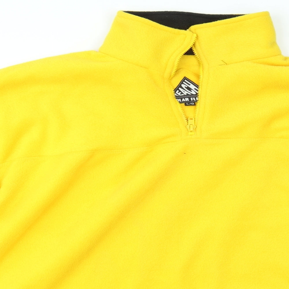 REACH POLAR FLEECE Mens Yellow   Pullover Jumper Size L