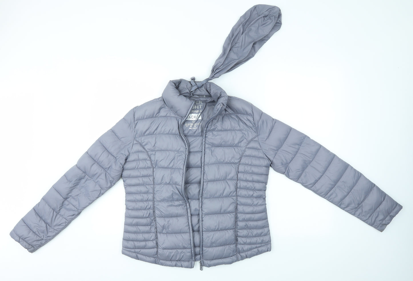 Primark Womens Grey   Puffer Jacket Coat Size M  - IN A BAG