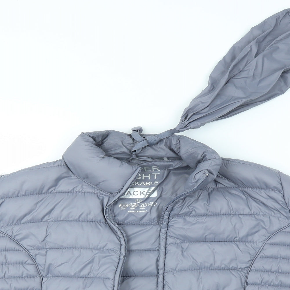 Primark Womens Grey   Puffer Jacket Coat Size M  - IN A BAG
