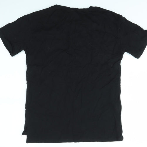 QUMRU Womens Black   Basic T-Shirt Size M