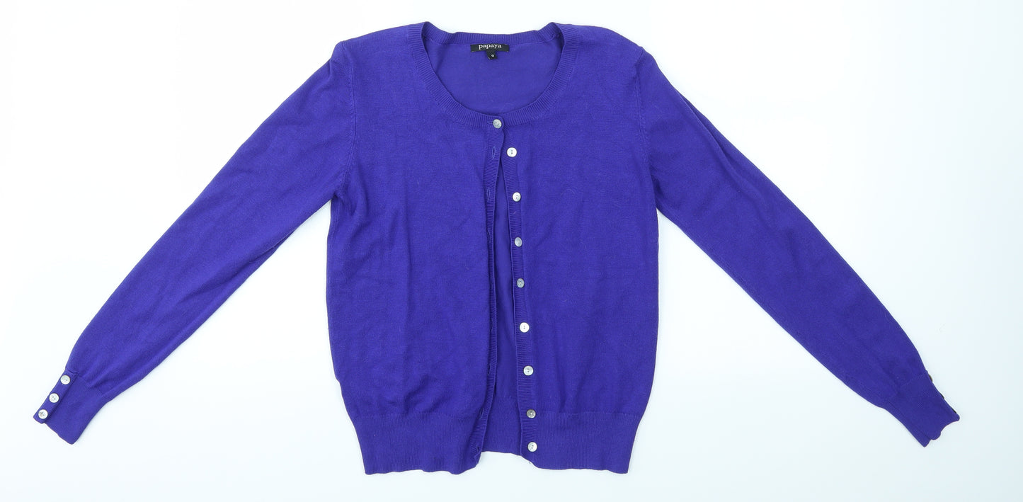 Matalan Womens Blue   Cardigan Jumper Size 10
