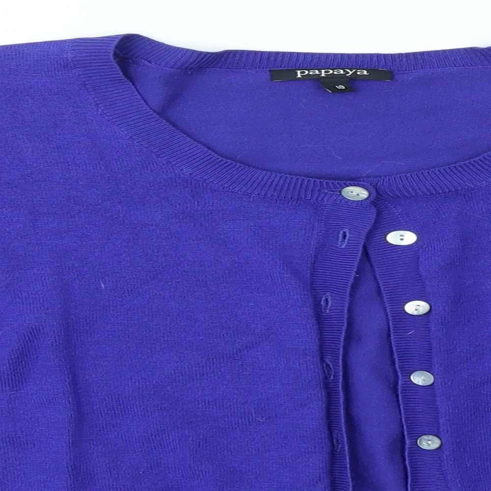 Matalan Womens Blue   Cardigan Jumper Size 10