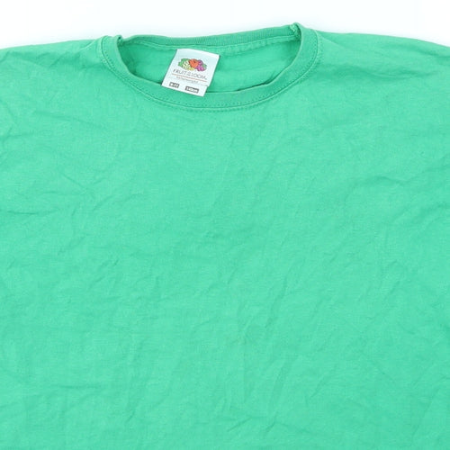 Fruit of the Loom Boys Green   Basic T-Shirt Size 9-10 Years