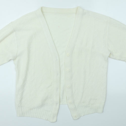 Preworn Womens Ivory   Cardigan Jumper Size L