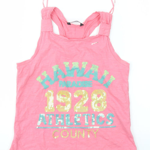 George Girls Pink   Basic Tank Size 8-9 Years