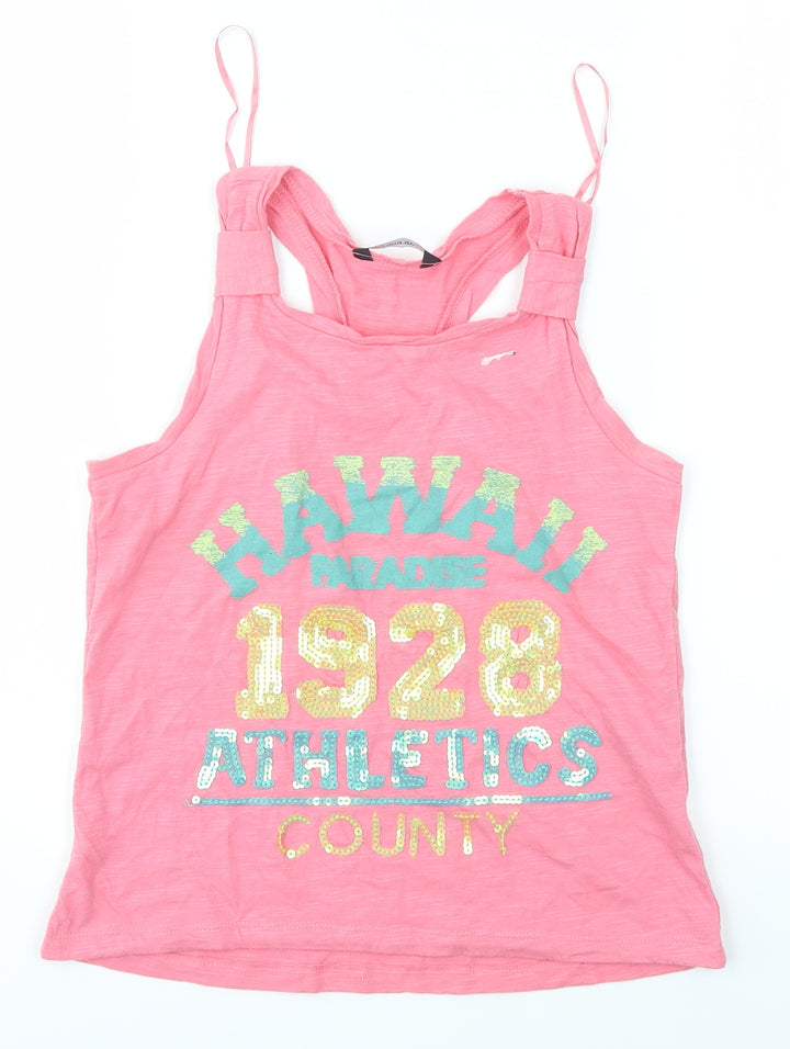 George Girls Pink   Basic Tank Size 8-9 Years