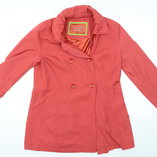 Per Una Womens Orange   Overcoat Coat Size 14