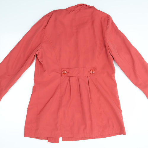 Per Una Womens Orange   Overcoat Coat Size 14