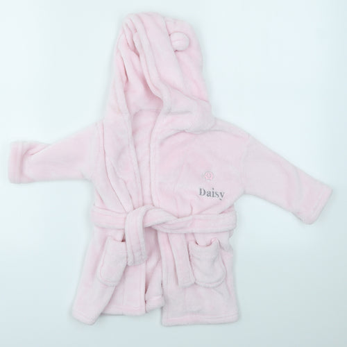 BABYTOWN Girls Pink Solid   Robe Size 6-9 Months  - DAISY