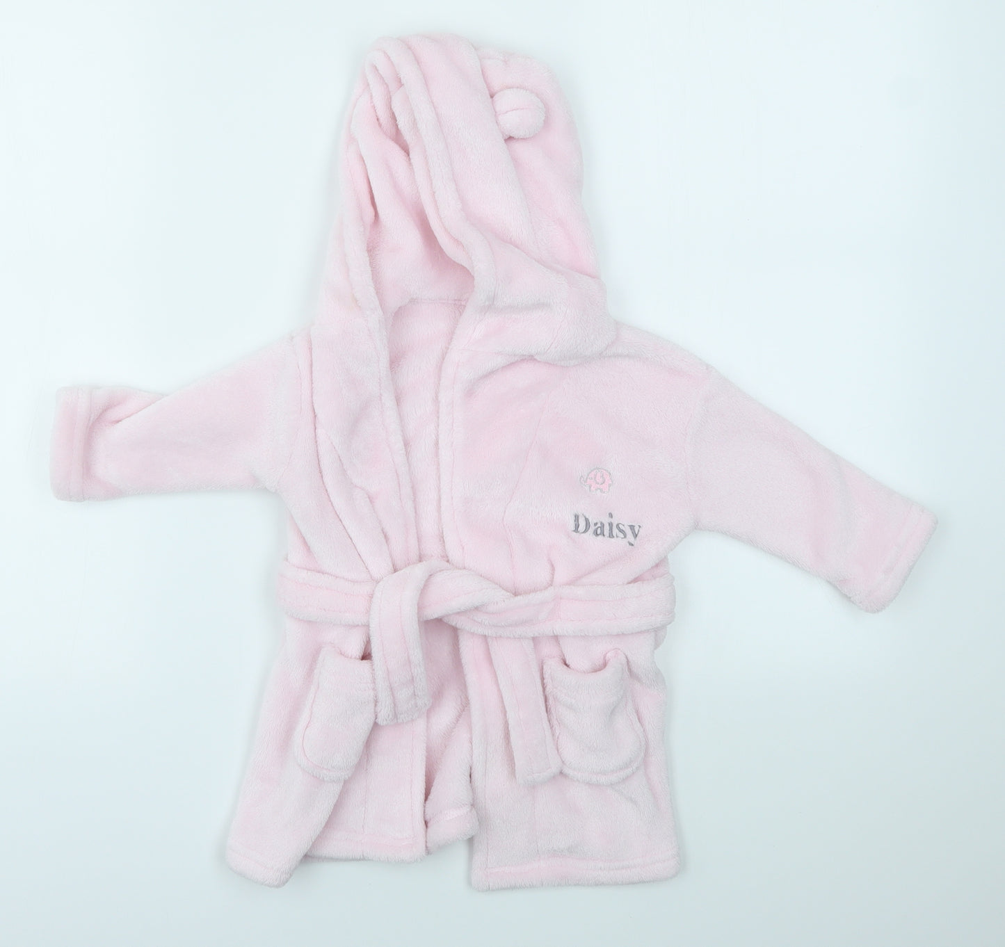 BABYTOWN Girls Pink Solid   Robe Size 6-9 Months  - DAISY