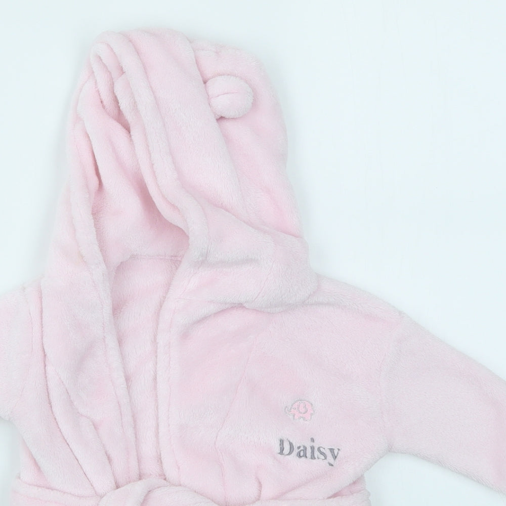 BABYTOWN Girls Pink Solid   Robe Size 6-9 Months  - DAISY