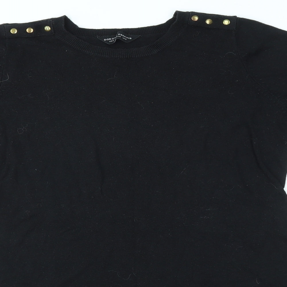 Dorothy Perkins Womens Black   Jumper Dress  Size 14