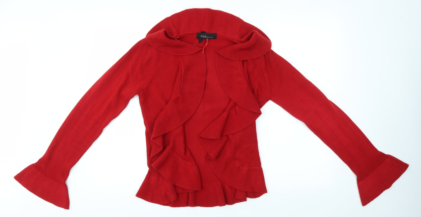 Evie Collection Womens Red   Cardigan Jumper Size 14