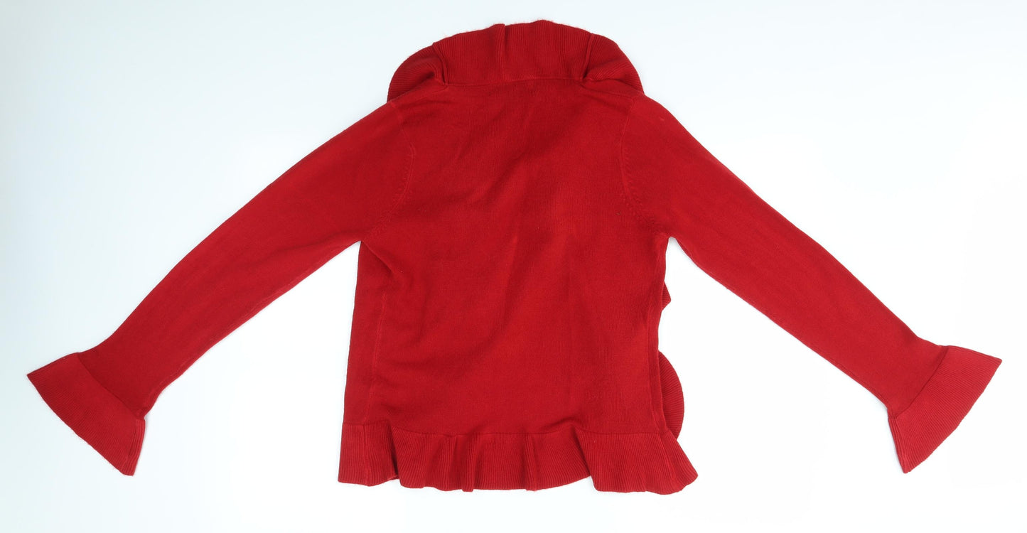 Evie Collection Womens Red   Cardigan Jumper Size 14