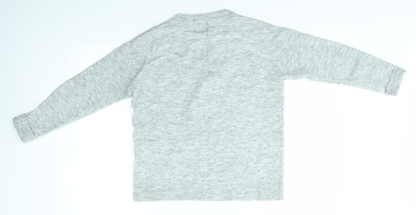 George Womens Grey   Pullover Jumper Size S  - festive christmas