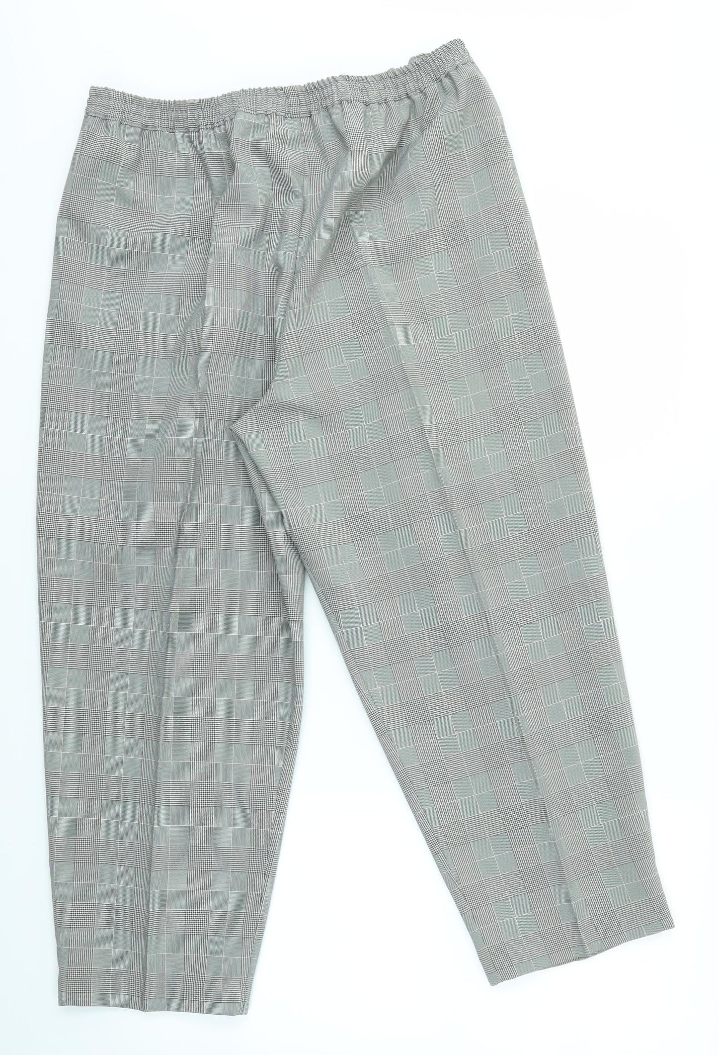 Classics Womens Grey Check  Dress Pants Trousers Size 20 L30 in