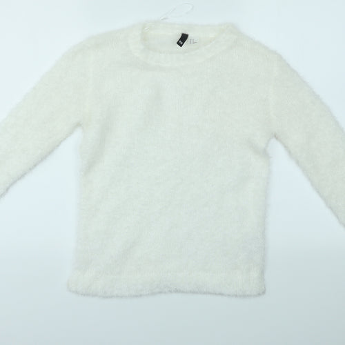 H&M Womens White   Pullover Jumper Size XS