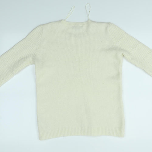 Dorothy Perkins Womens Ivory   Pullover Jumper Size 10