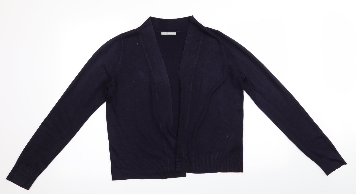 Marks and Spencer Womens Blue   Cardigan Jumper Size 14