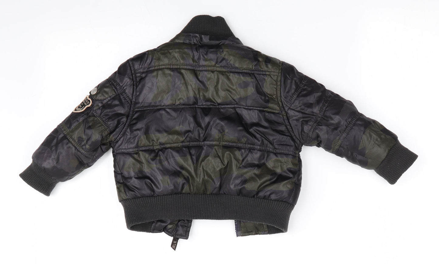 In time Boys Green Camouflage  Bomber Jacket Coat Size 12 Months  - Armed Force Police