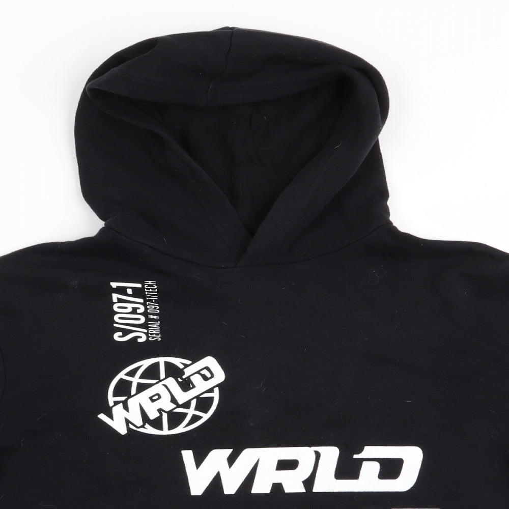 H&M Boys Black   Pullover Hoodie Size 11-12 Years  - Stay Chilled