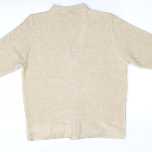 4 Me Womens Beige   Cardigan Jumper Size S