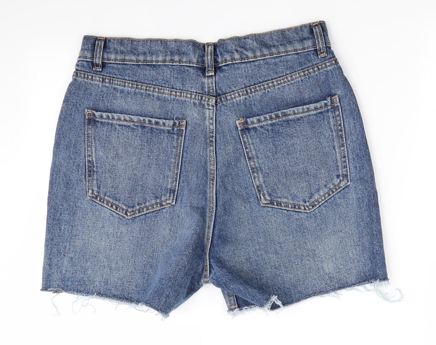 Denim Co Womens Blue   Cut-Off Shorts Size 12