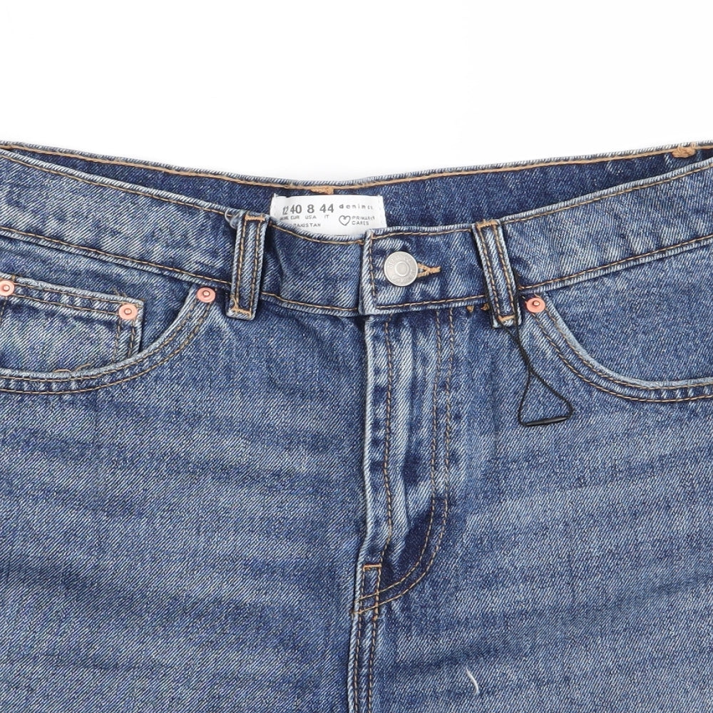 Denim Co Womens Blue   Cut-Off Shorts Size 12