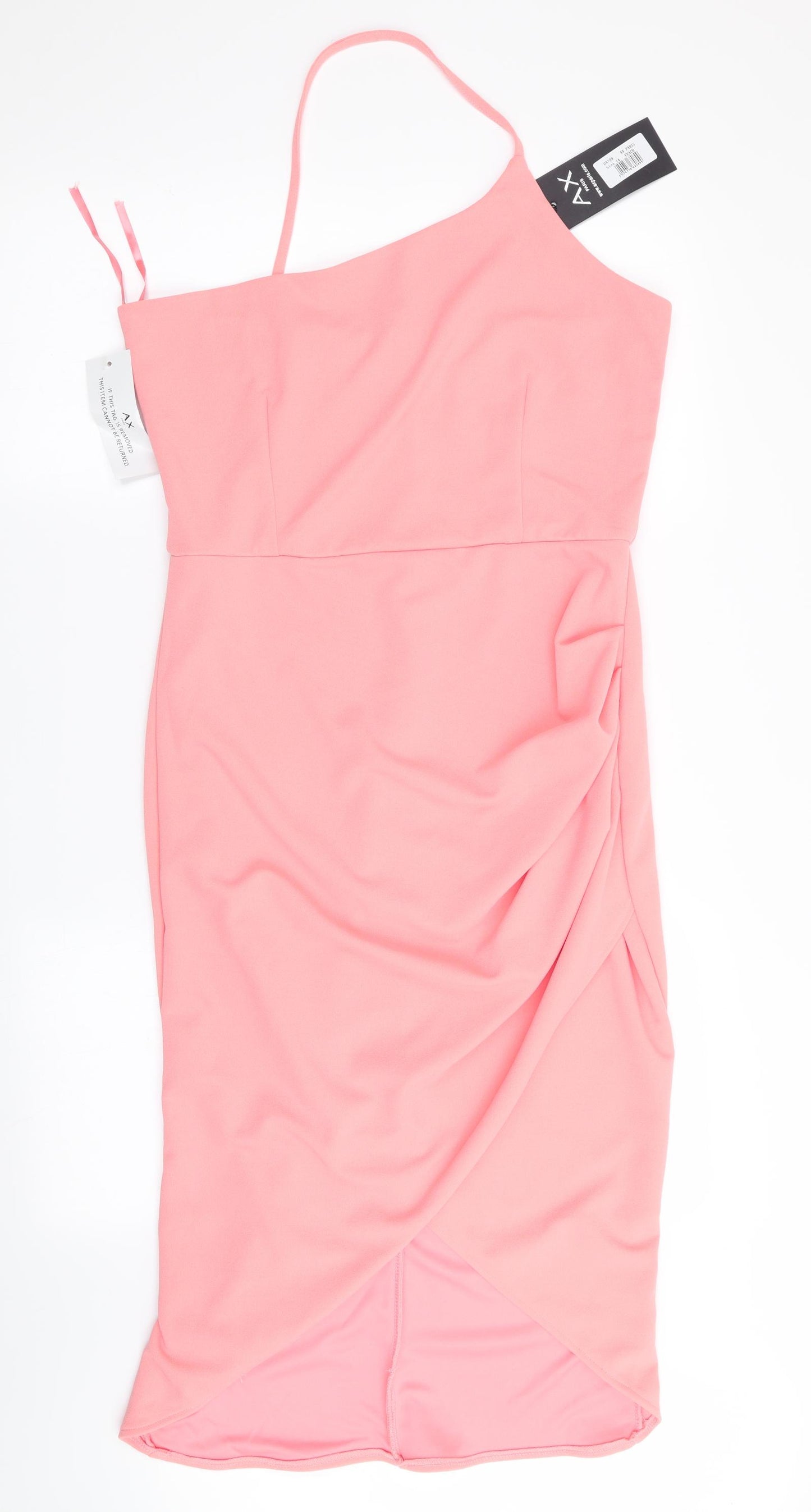 AX Womens Pink   Bodycon  Size 14  - Peach in Colour