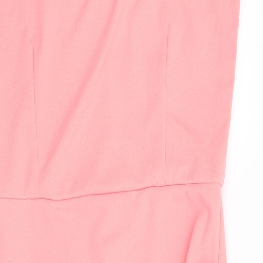 AX Womens Pink   Bodycon  Size 14  - Peach in Colour