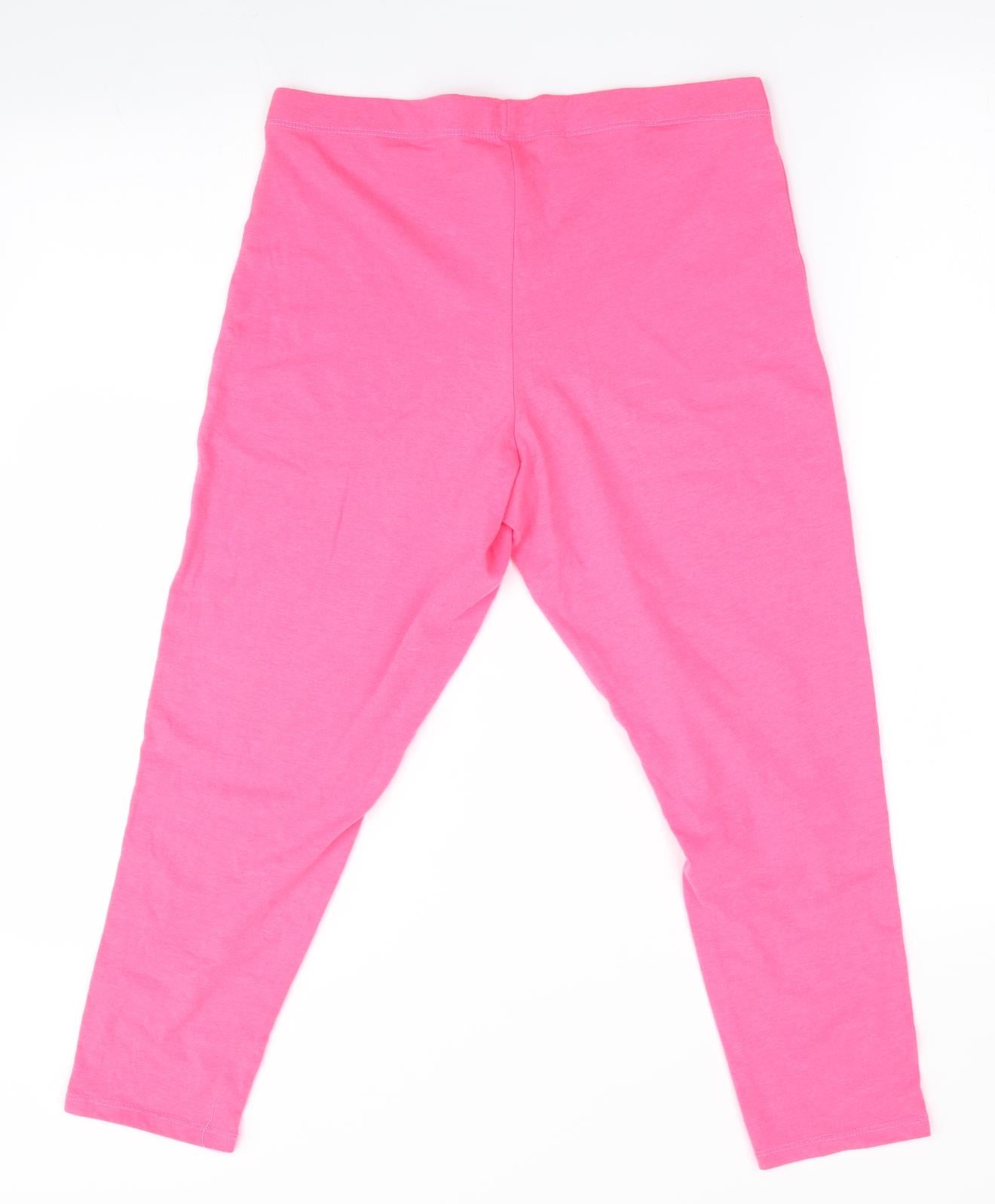 George Womens Orange   Cropped Leggings Size 14 L21 in