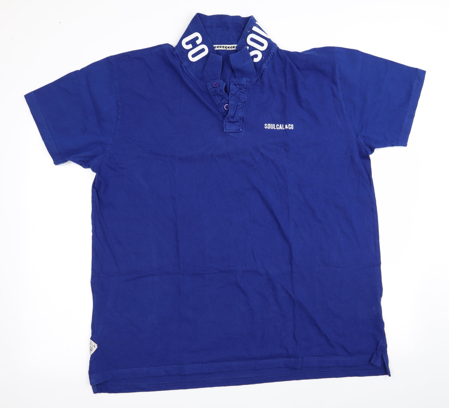 Preworn Mens Blue    Polo Size 3XL  - Soulcal