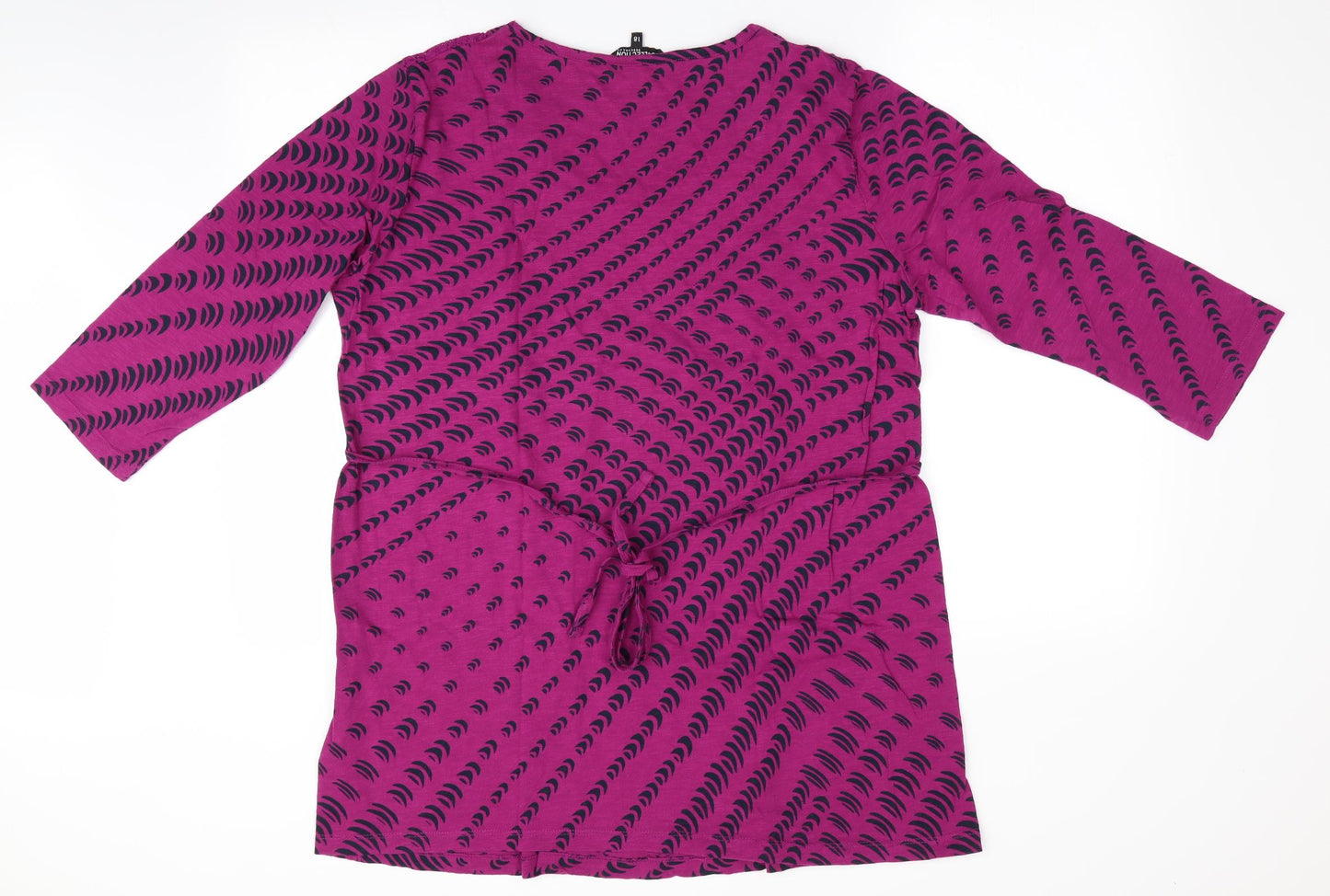 The Collection by Debenhams Womens Purple Animal Print  Basic T-Shirt Size 16
