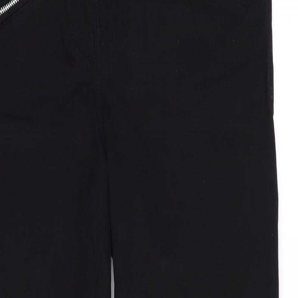 George Womens Black   Cropped Trousers Size 12 L26 in