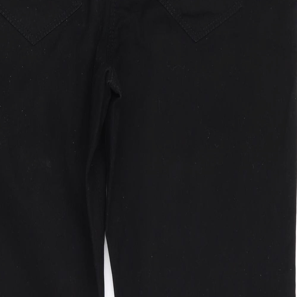 George Womens Black   Cropped Trousers Size 12 L26 in