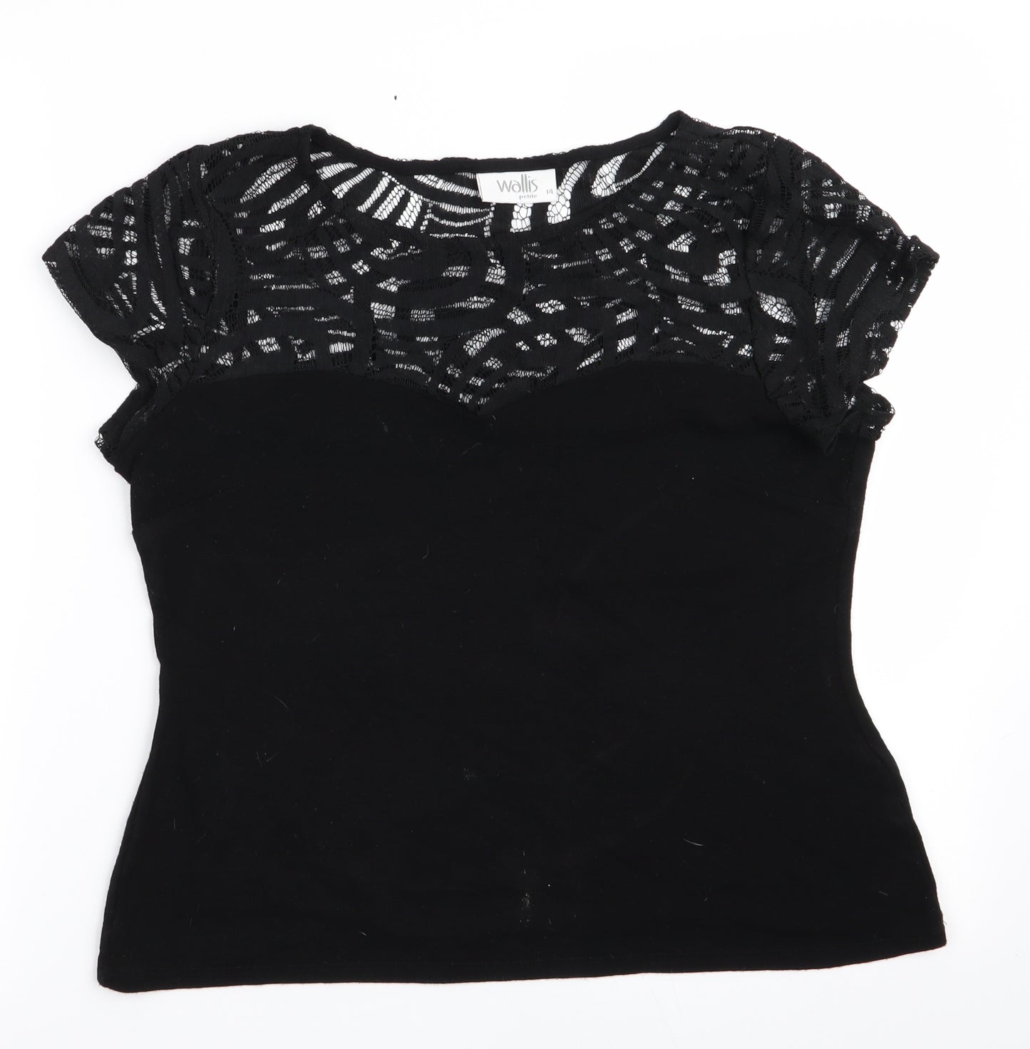 Wallis Womens Black   Tunic Blouse Size 14