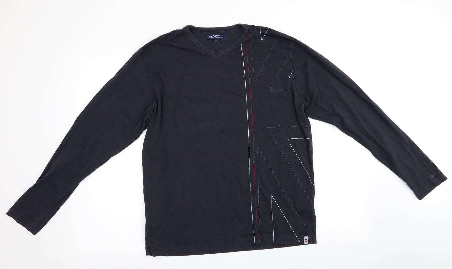 Ben Sherman Mens Blue    T-Shirt Size L