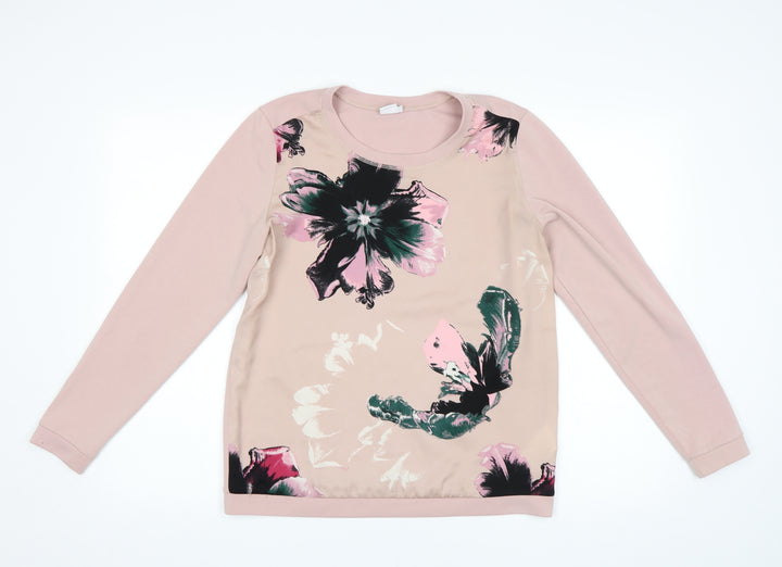 Saint Tropez Clothing Womens Pink Floral Basic T-Shirt Size XS