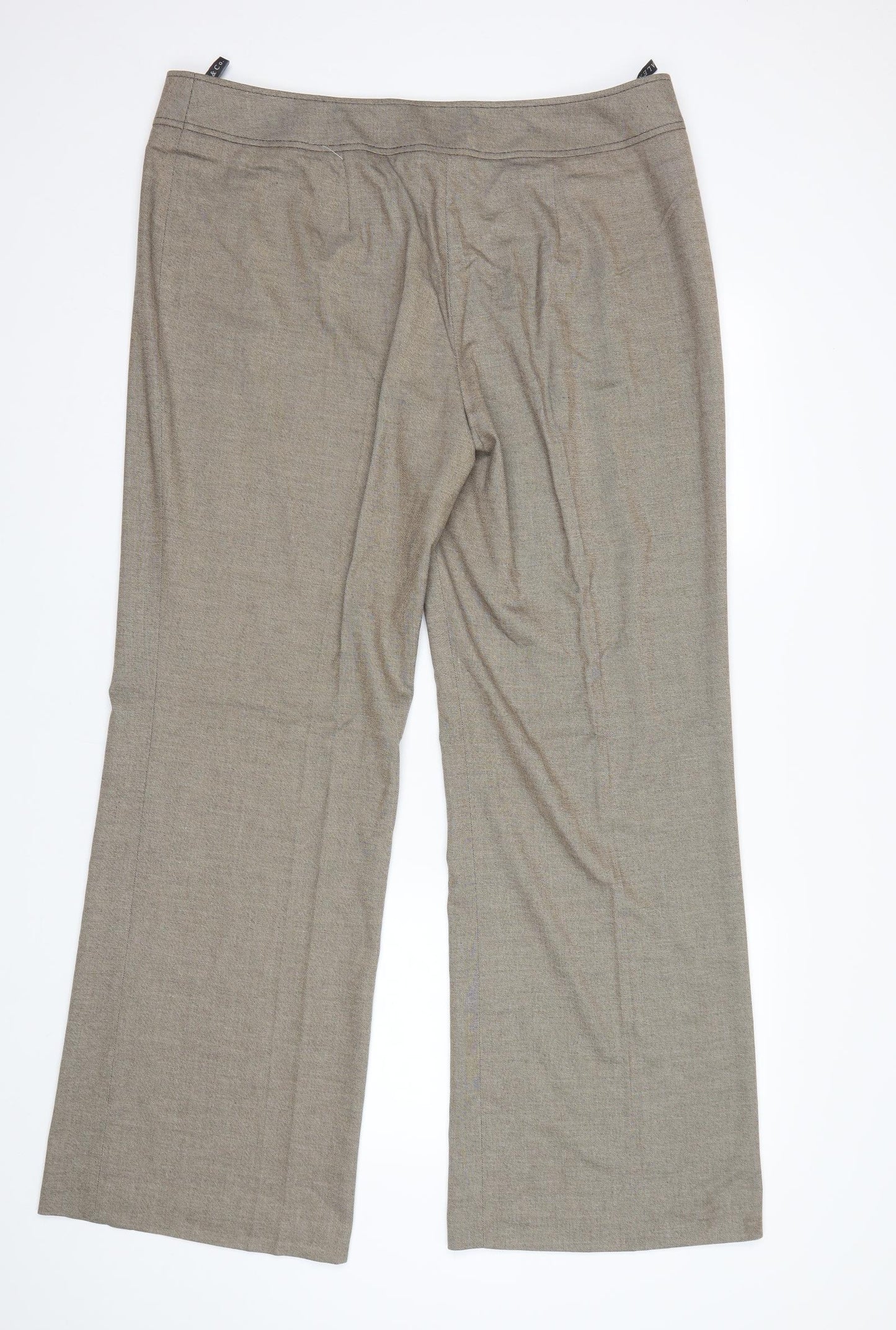 Alex&Co Womens Beige   Dress Pants Trousers Size 20 L32 in