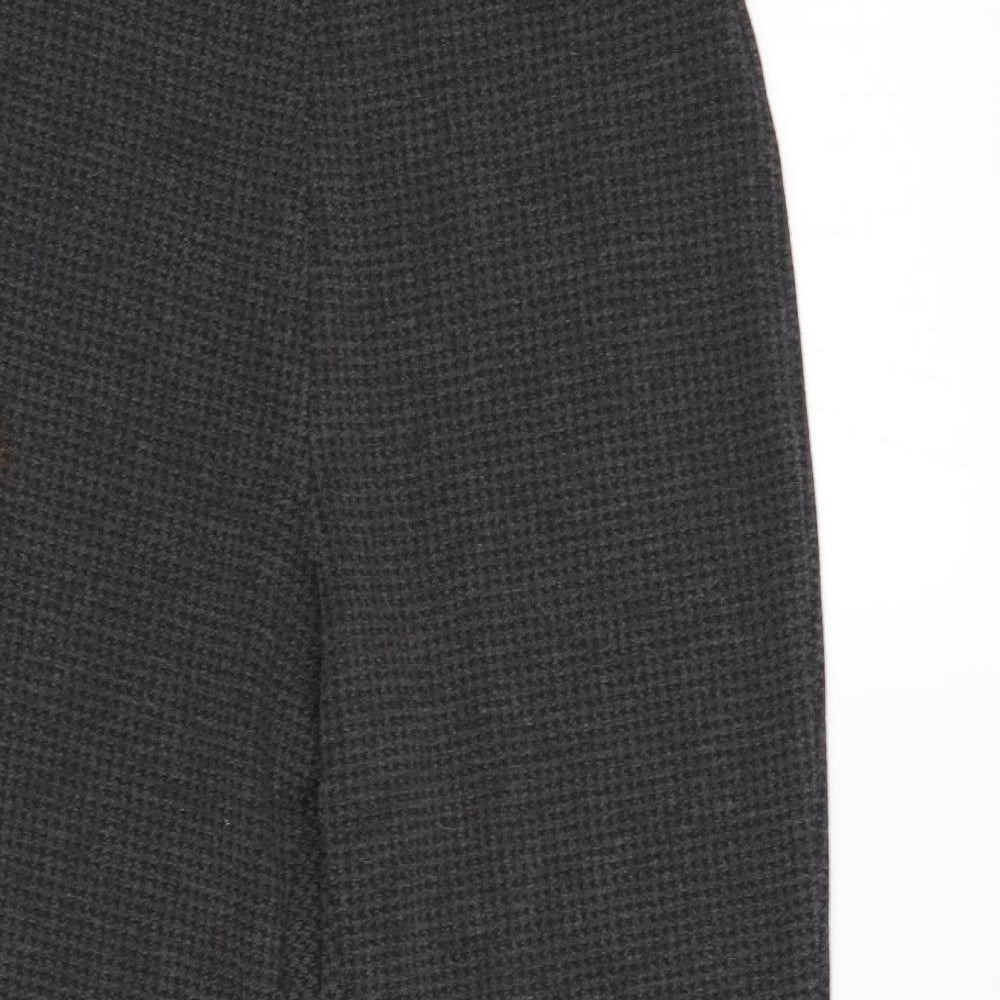M&S Womens Grey Houndstooth  Jegging Trousers Size 12 L26 in