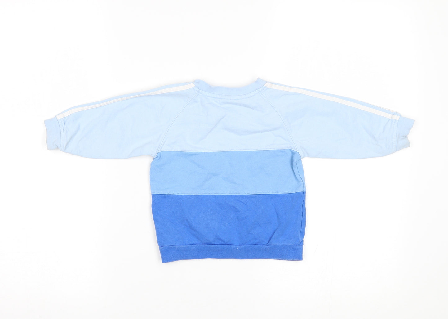 adidas Baby Blue Striped  Pullover Jumper Size 9-12 Months