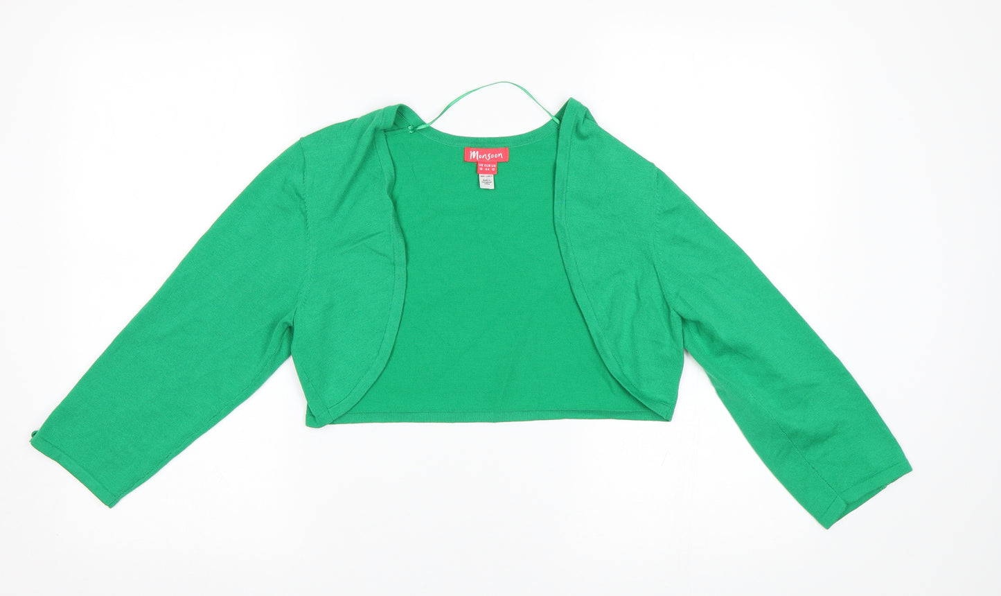 Monsoon Womens Green   Shrug Jumper Size 16